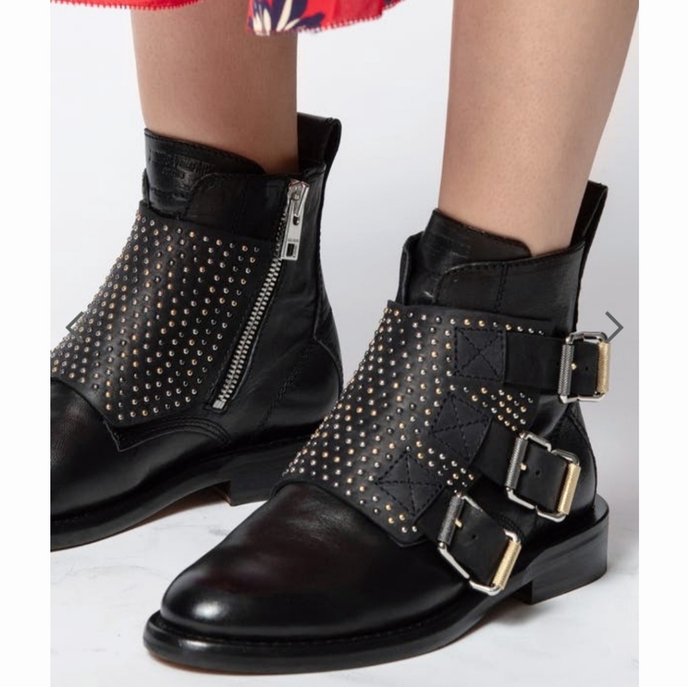 Zadig & Voltaire Studded Ankle Boots